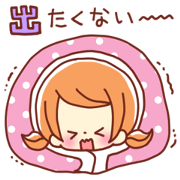 Cute sticker of winter