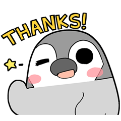 Pesoguin Stickers with Words_English