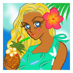 Tropical Island girl Nina