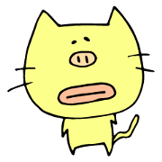 Cat "Buta" with friends.