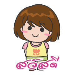 Cheerful cute girl Thai