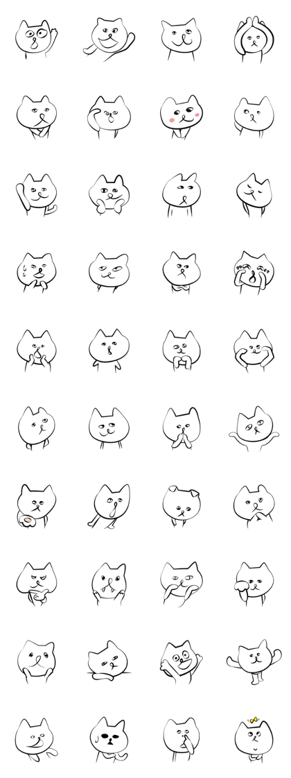 Here are cute white cats