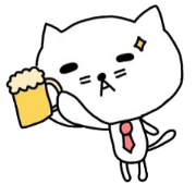 [yurufuwa]sticker of cat worker