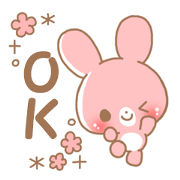Happy pretty rabbit