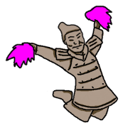Ancient Chinese clay image of TONARI