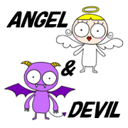 lovely character "angel & devil"