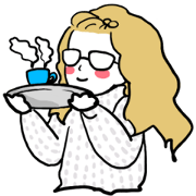 little bit otaku girl with milktea