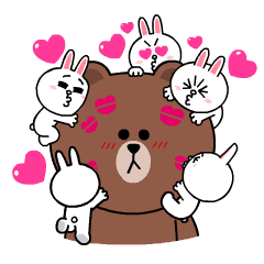  Brown  Cony s Heart Throbbing Love LINE  LINE  STORE