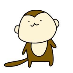 Warm mascot monkey