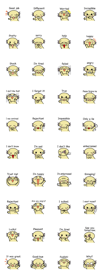 Golden Axolotl English version