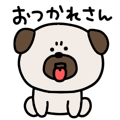 Surrealistic pug Kansai dialect