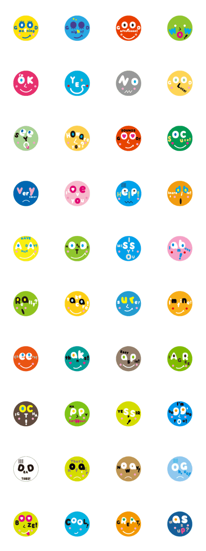 Colorful emoticons!