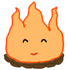 A bonfire Sticker