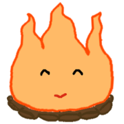 A bonfire Sticker