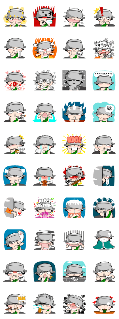 Soy the grumpy soldier