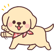 Cheerful golden retriever