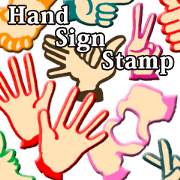 hand sign stickers