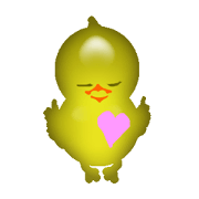 Chick of glass