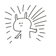 The rabbit which is a straight face