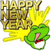 Frog's NewYear sticker