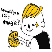 Magician's Sticker (English)