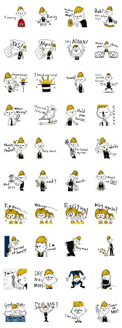 Magician's Sticker (English)