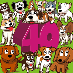 There are 40 dogs