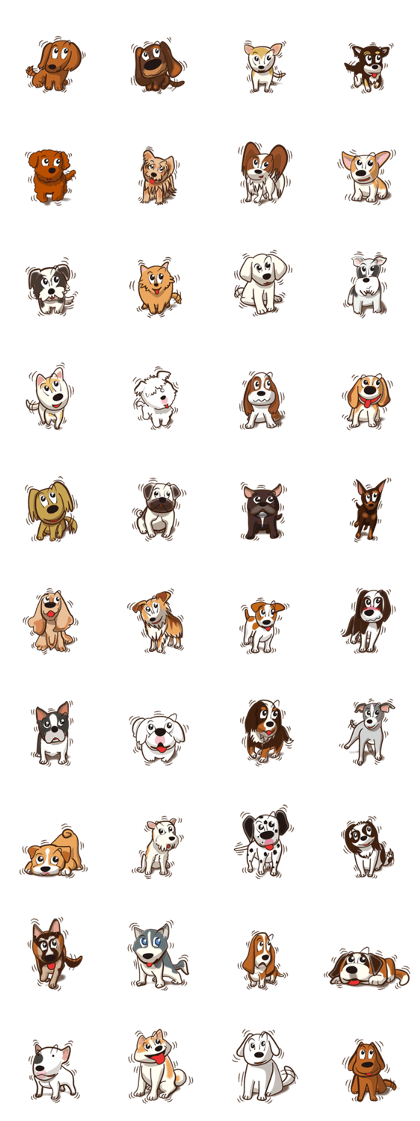 There are 40 dogs