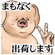 The pig waits for shipment