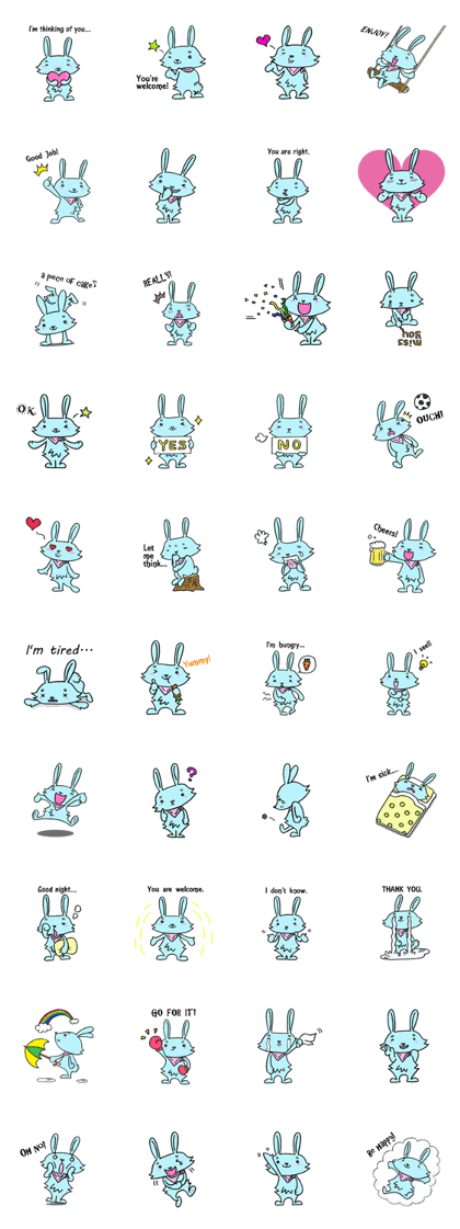 Blues Rabbit for my sweet heart