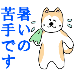 Akita dog's polite words