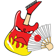 Oosaka guitary Sticker