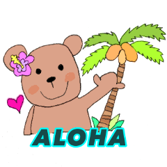 Hawaiian bear's Happy Life