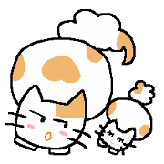 Cat of the soft and fluffy tail 2