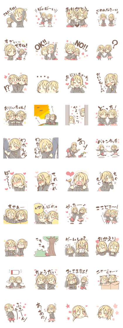 Blond hair twins!!