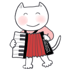 accordion love cat