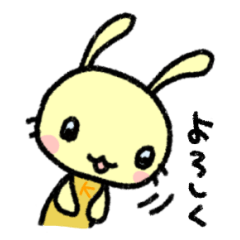 K-chan is yellow bunny.