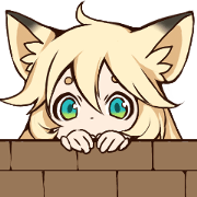 kawaii cat girl sticker