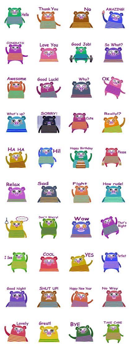 Striped Zupipip (English)