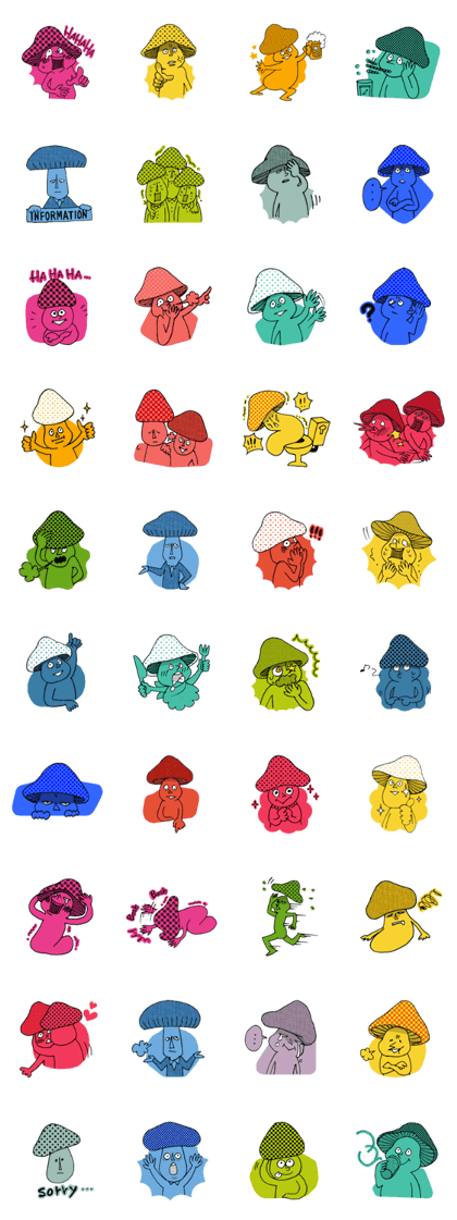Reaction of mushrooms 40