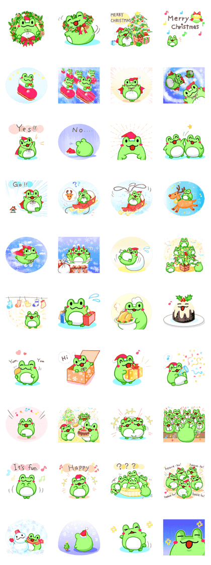 Christmas Frogs