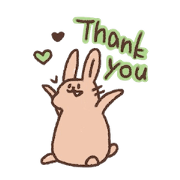kamyu's english rabbit sticker's