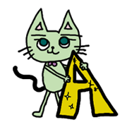 Colorful cats and ABC writing