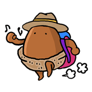 Sticker of mountain