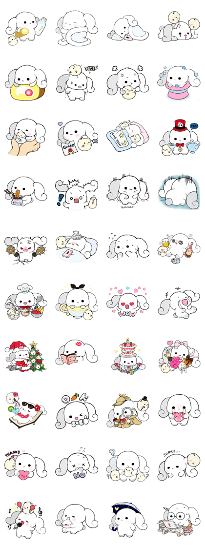 Milk Roll Bunny CHOUPOPO & Chouding