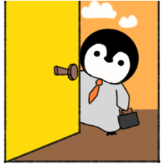 Penguin is an office worker