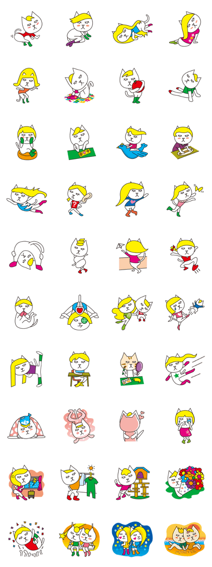 Cat wearing a blond wig Vol.2 Cat wearing a blond wig Vol.2