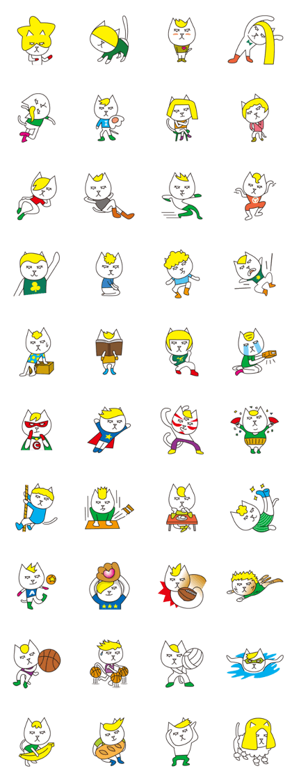 Cat wearing a blond wig Vol.5