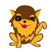 Doggy sticker for loving dog