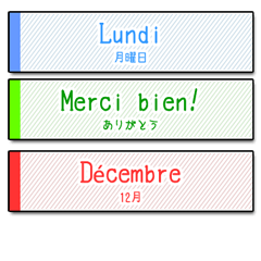 French vocabs in simple tags